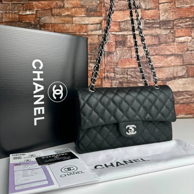 CHNL CAVİAR (HAVYAR) FLAP BAG 2,55 ORTA BOY %100 HAKİKİ DERİ